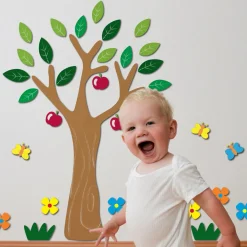 Adesivo decorativo in gomma Apple Tree 47x70 cm