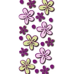 Adesivo decorativo in gomma Fiori 15x31 cm