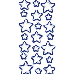 Adesivo decorativo in gomma Stelle fosforescenti 15x31 cm