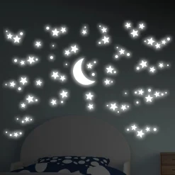 Adesivo decorativo per parete Starry Night Glow 47x67 cm