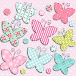 Adesivo decorativo per parete 3D Butterfly 31x31 cm