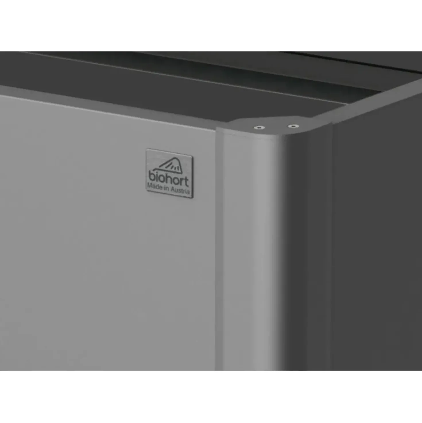 Aiuola rialzata Biohort 77x102x53 cm Grigio scuro metallizzato