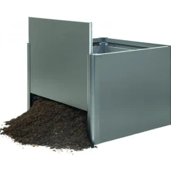 Aiuola rialzata in metallo Biohort grigio quarzo metallizzato 77x102x53 cm