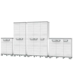 Armadio da esterno basso Sequoia in plastica 68x39x93,5 cm