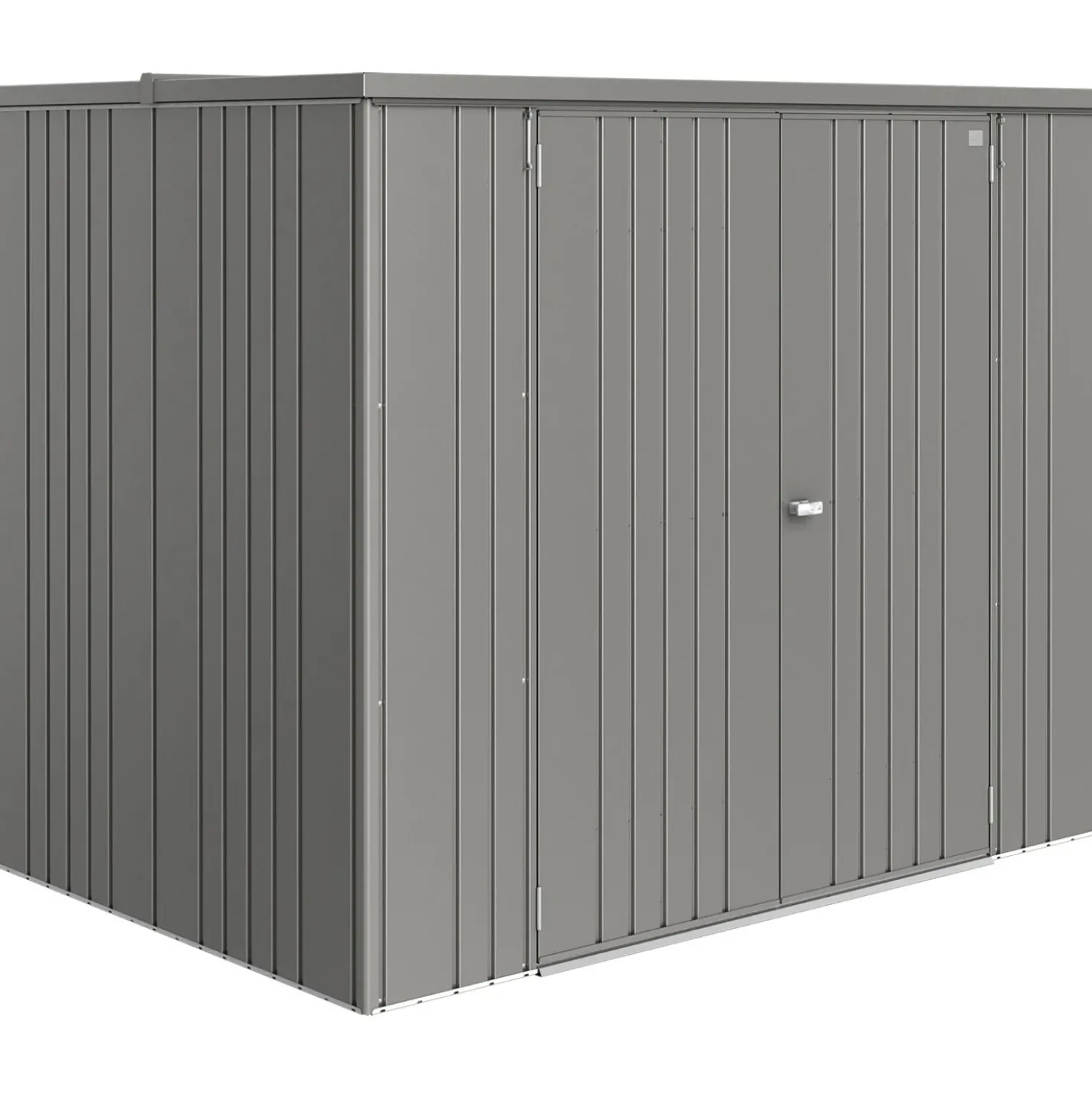 Armadio da esterno Biohort L 230 cm grigio quarzo metallizzato