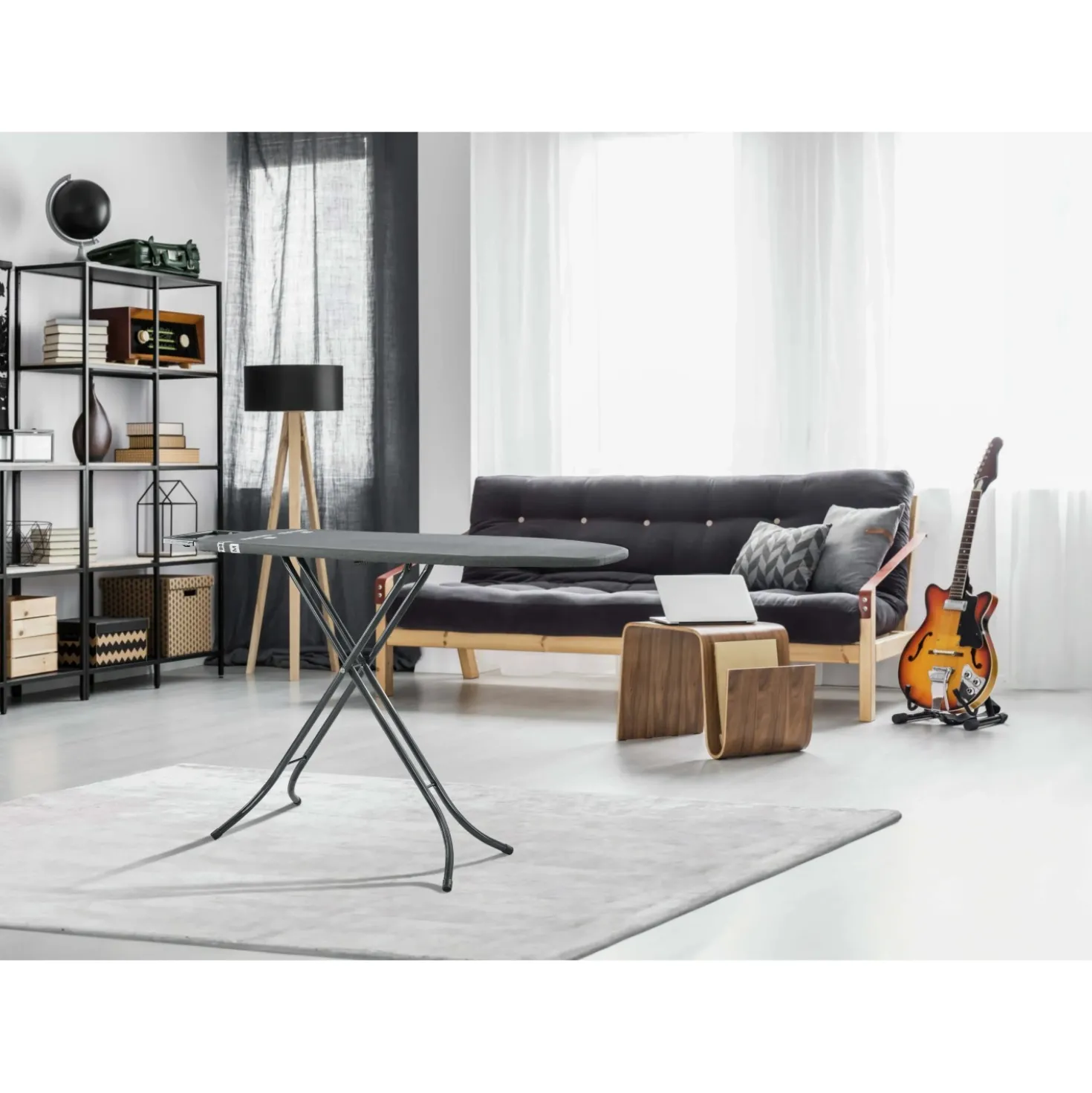 Asse da stiro Classic M Black 120x38 cm altezza regolabile 69-88 cm