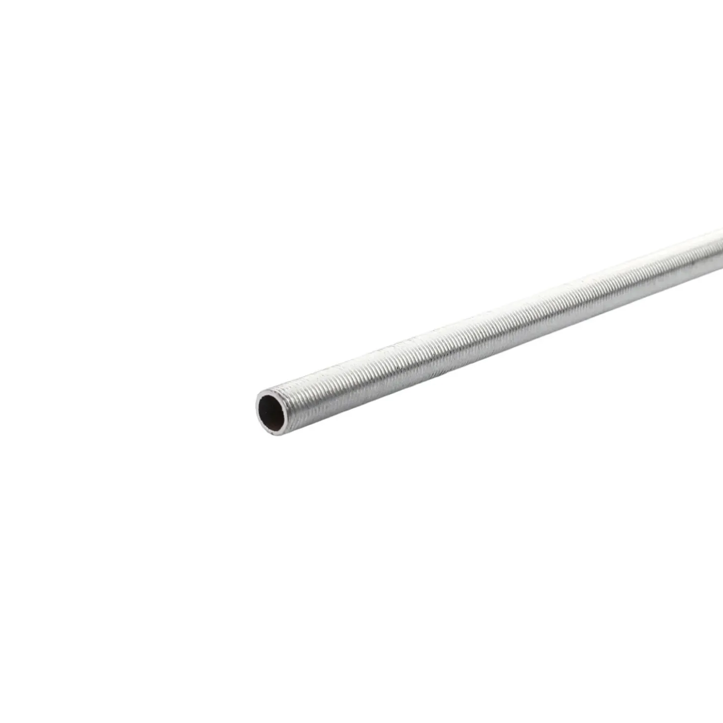 Barra filettata cava 1 m x Ø 10 mm ferro bianco