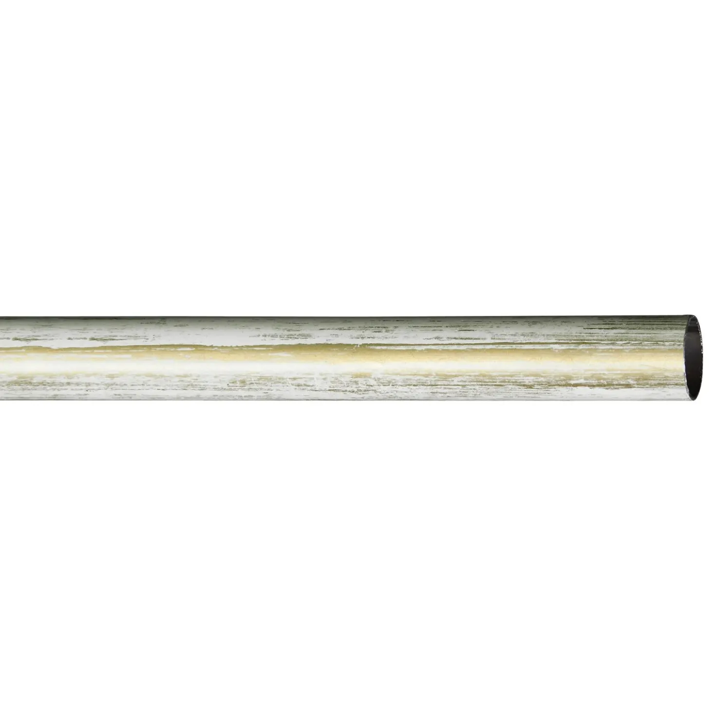Bastone per tenda in ferro 200 cm avorio e oro Ø 20 mm