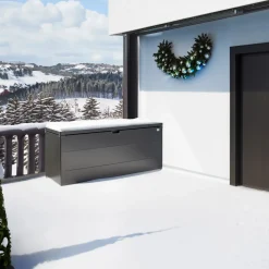 Baule da esterno Stylebox Biohort 140 Grigio scuro metallizzato 140x60x71 cm