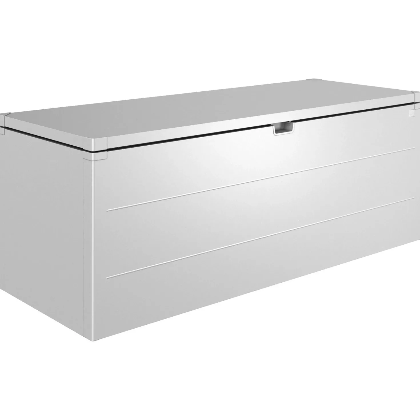 Baule da esterno Stylebox Biohort 210 Argento metallizzato 207x81x80 cm