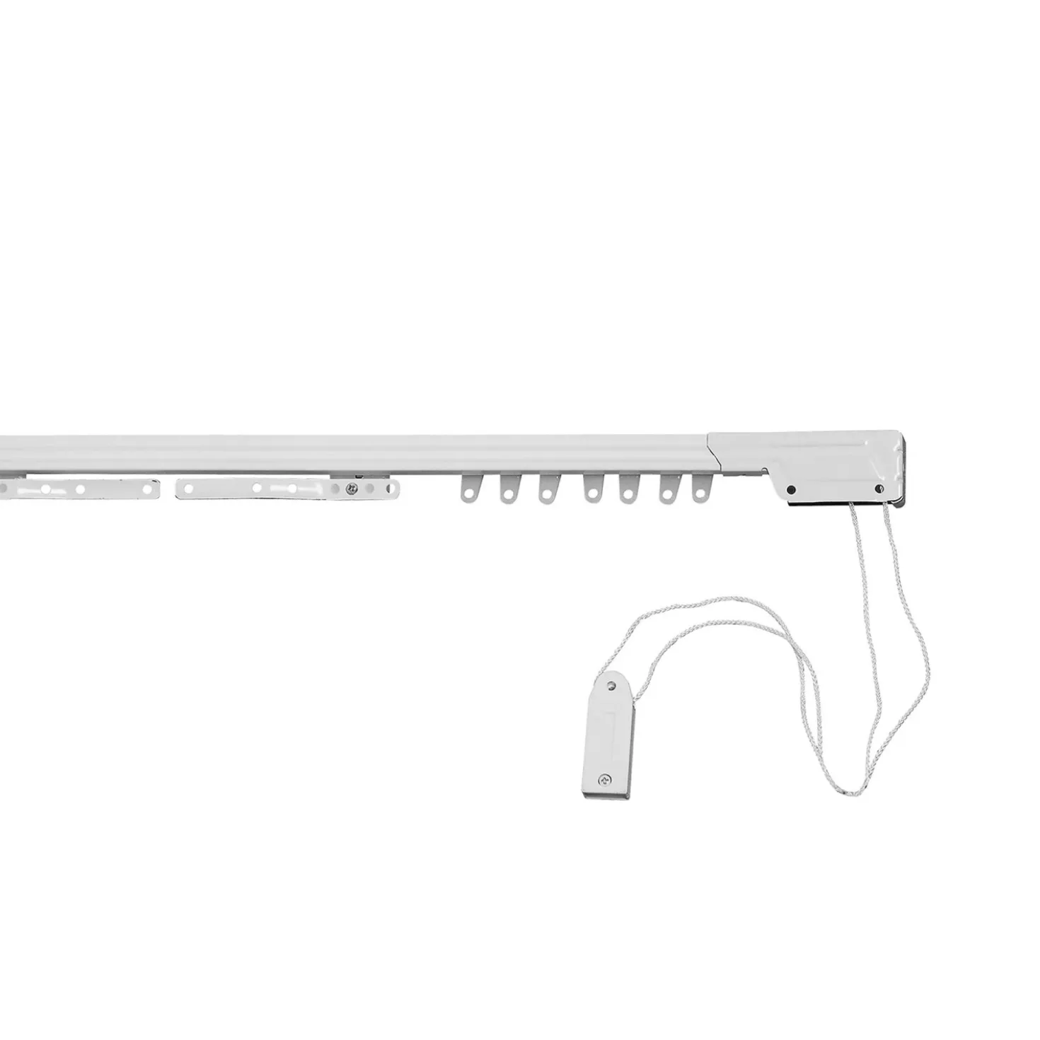Binario per tenda estensibile in alluminio 168/300 cm bianco