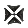 Blister da 4 piedini in plastica per montante 50x50 nero