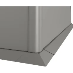 Bordo di protezione falciatura per prato Biohort L 2x1 m Grigio quarzo met