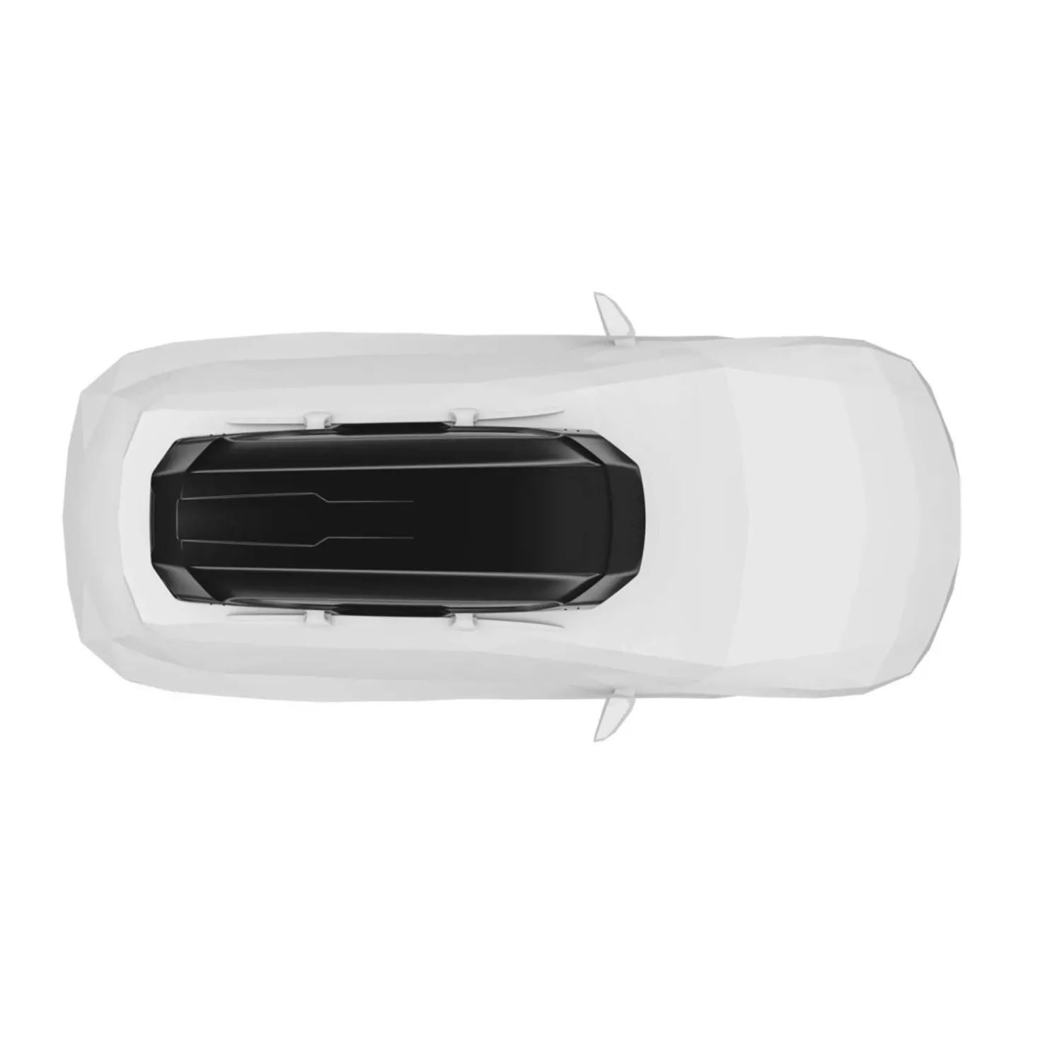 Box da tetto per auto Motion 3 XXL nero lucido