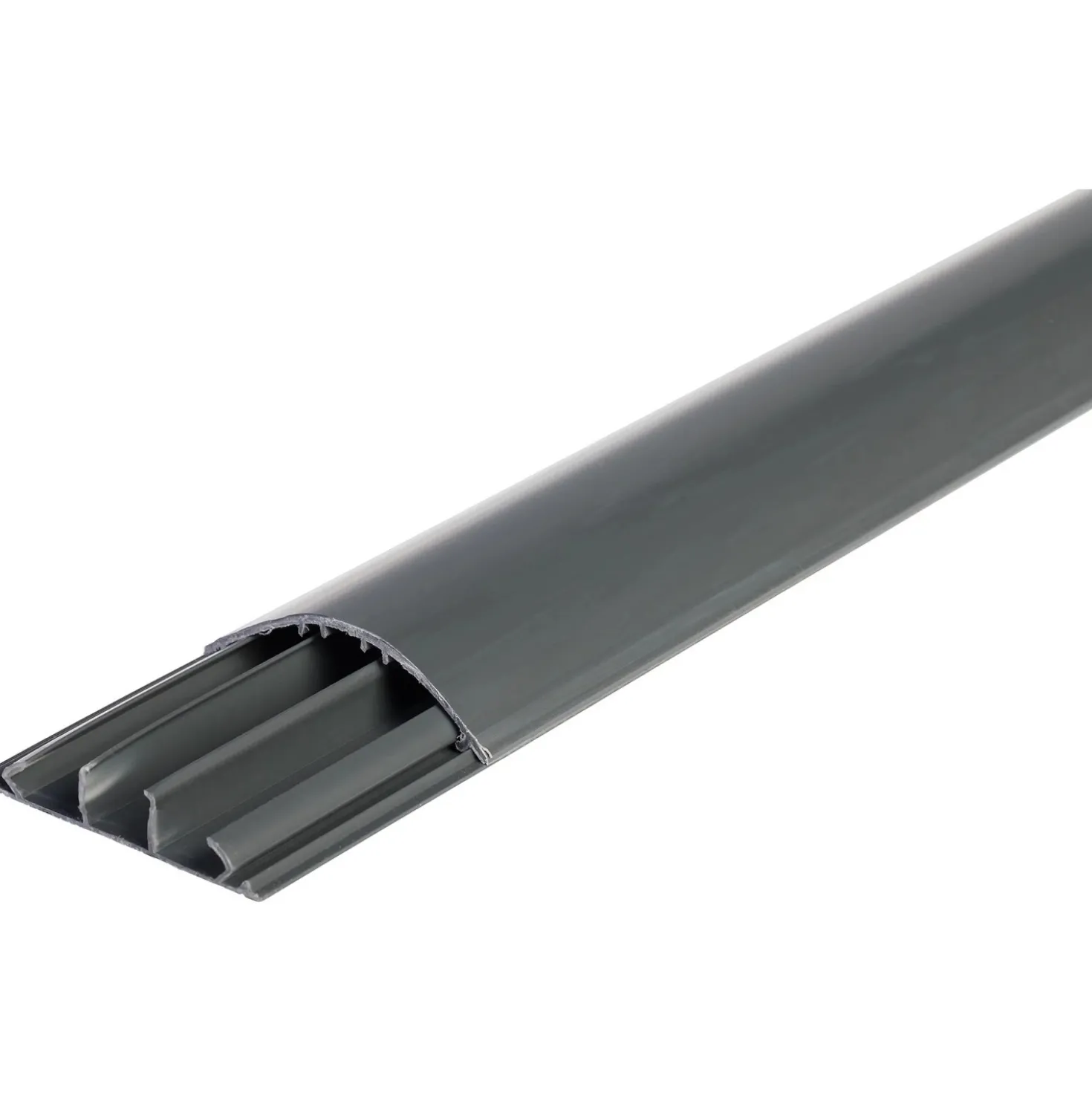 Canale sovrapavimento a 3 vie larghezza 69 mm grigio 2 m