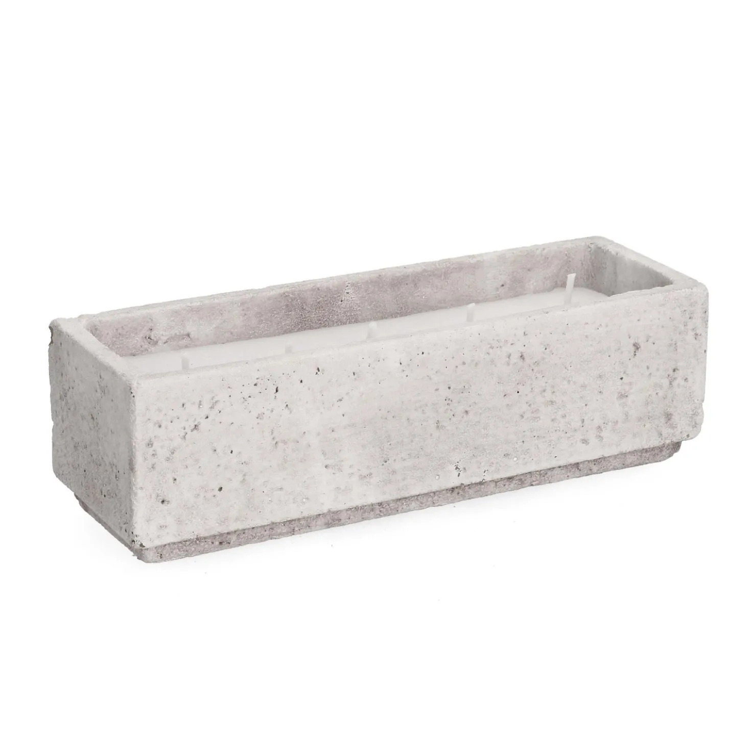 Candela Christina rettangolare vaso contenitore in cemento 30x9 cm
