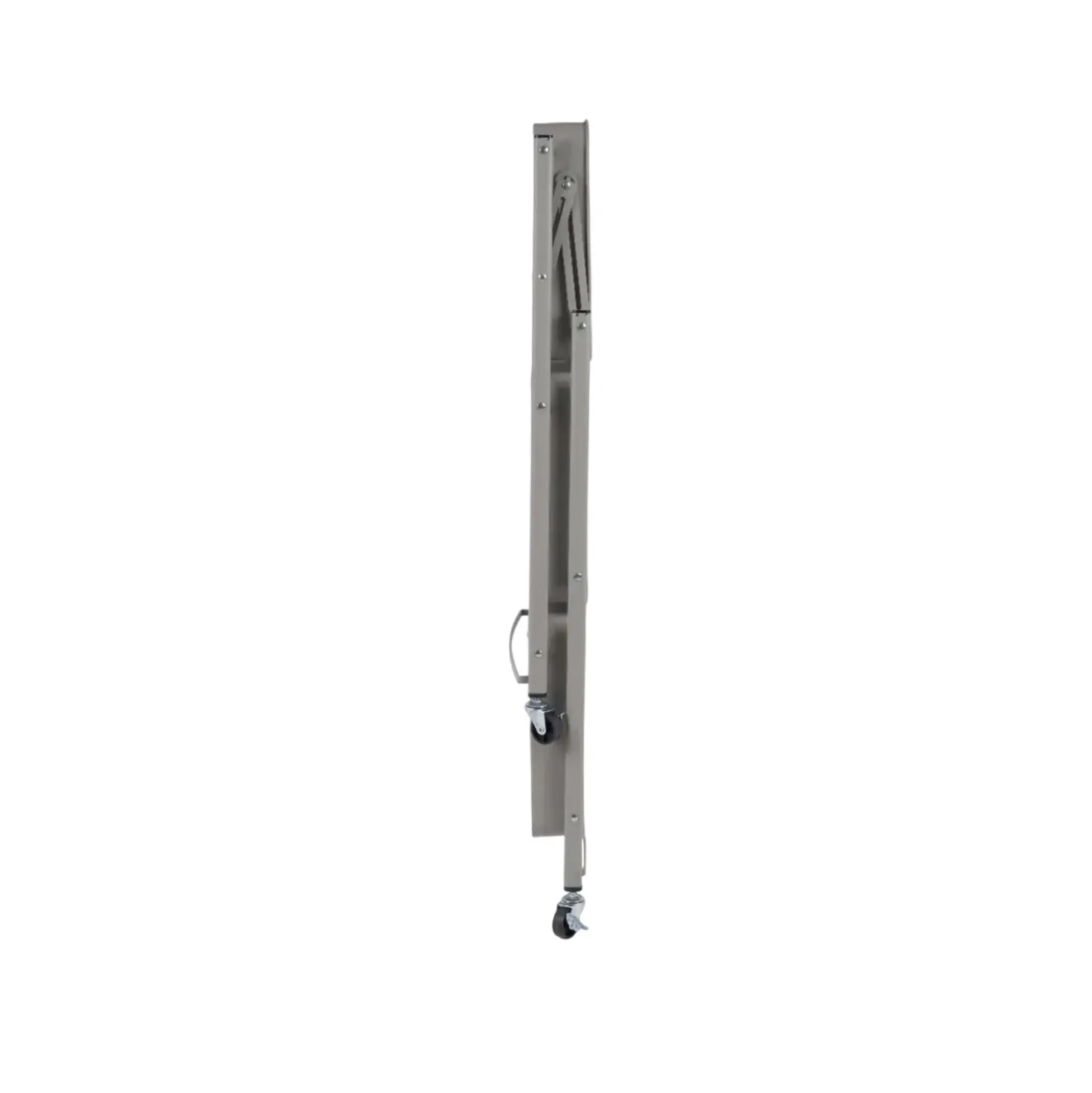 Carrello pieghevole in metallo con 3 cestelli e ruote 45x29 cm H 77 cm