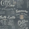 Carta da parati decorativa coffee shop