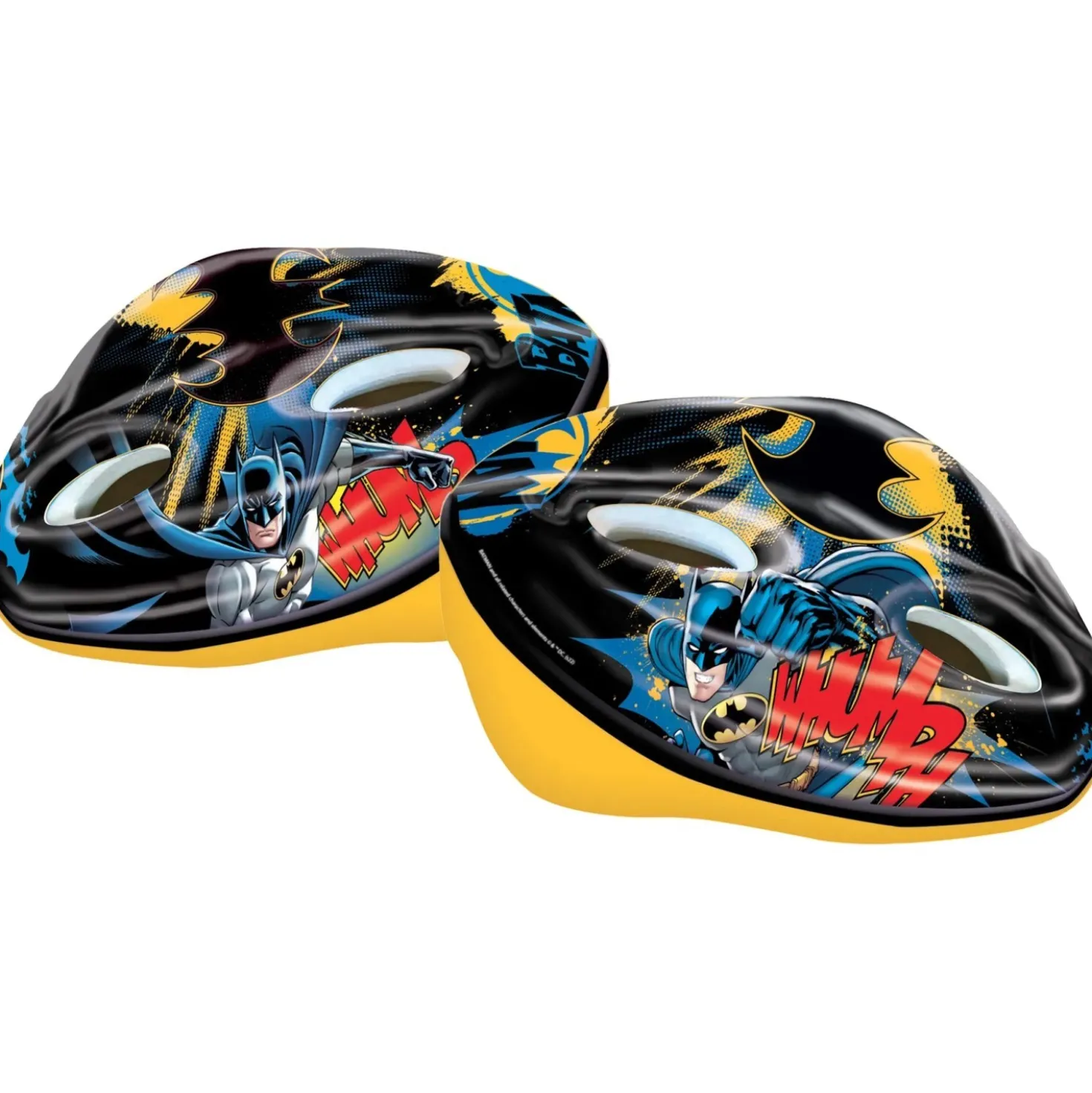 Caschetto bici Batman taglia M nero e giallo
