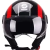 Casco moto Demi Jet Sparco SP601 nero/rosso XL