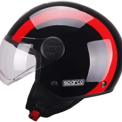 Casco moto Demi Jet Sparco SP601 nero/rosso XL