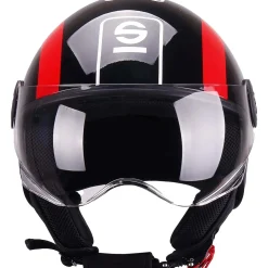 Casco moto Demi Jet Sparco SP601 nero/rosso L