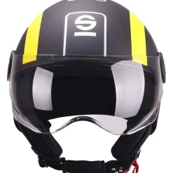 Casco moto Demi Jet Sparco SP601 nero/giallo XL