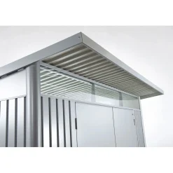 Casetta da giardino Biohort AvantGarde sp 0,5 mm 180x300x218 cm argento standard