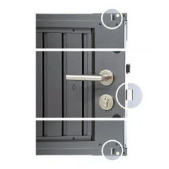 Casetta da giardino Biohort HighLine sp 0,5 mm 222x275x235 cm grigio 2 batt.