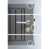 Casetta da giardino Biohort HighLine sp 0,5 mm 275x275x222 cm grigio 2 batt.