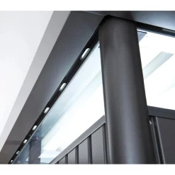Casetta da giardino Biohort HighLine sp 0,5 mm 222x275x27 cm quarzo 2 batt.