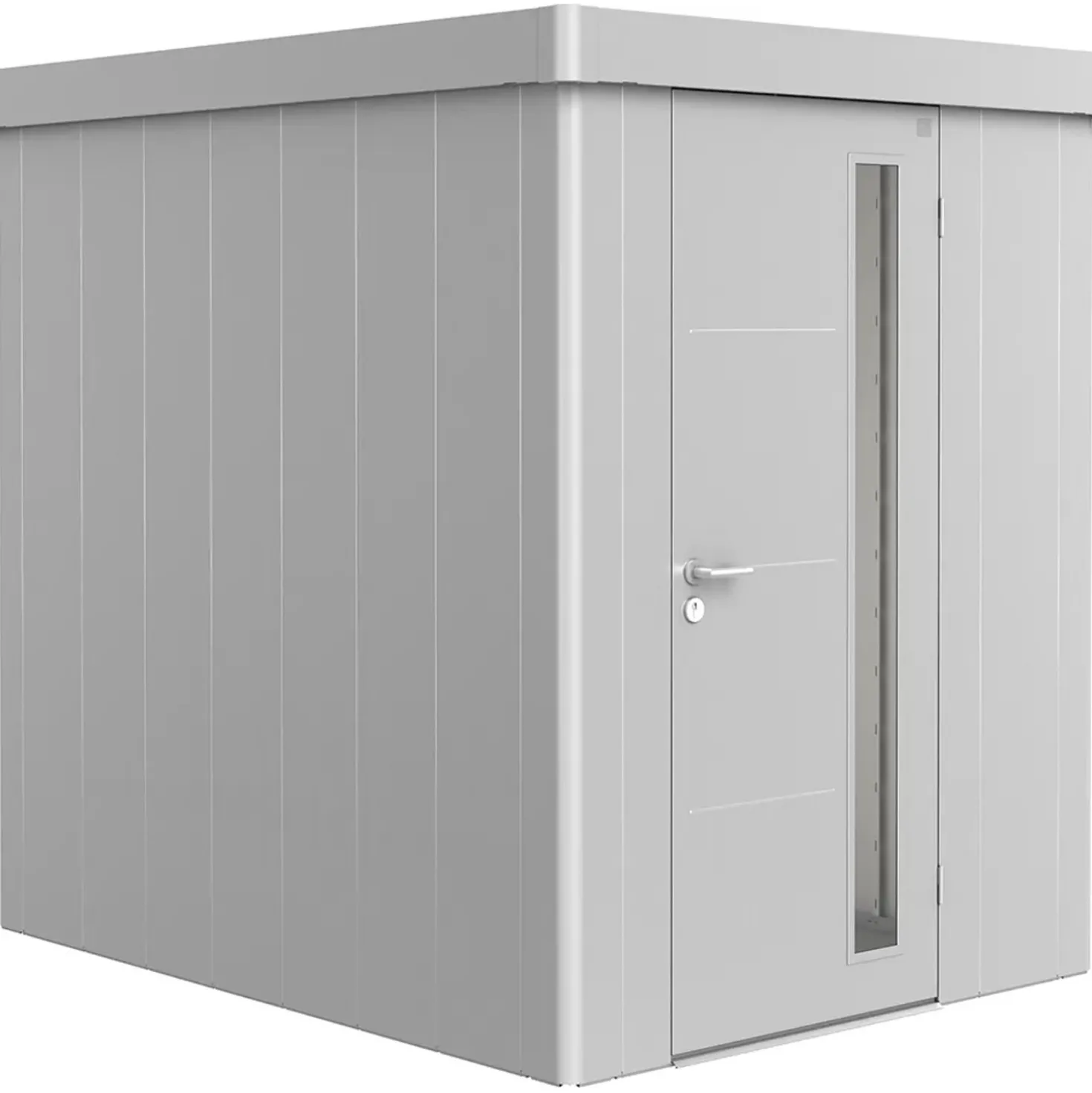 Casetta da giardino Biohort Neo sp 5 mm 180x236x222 cm argento standard