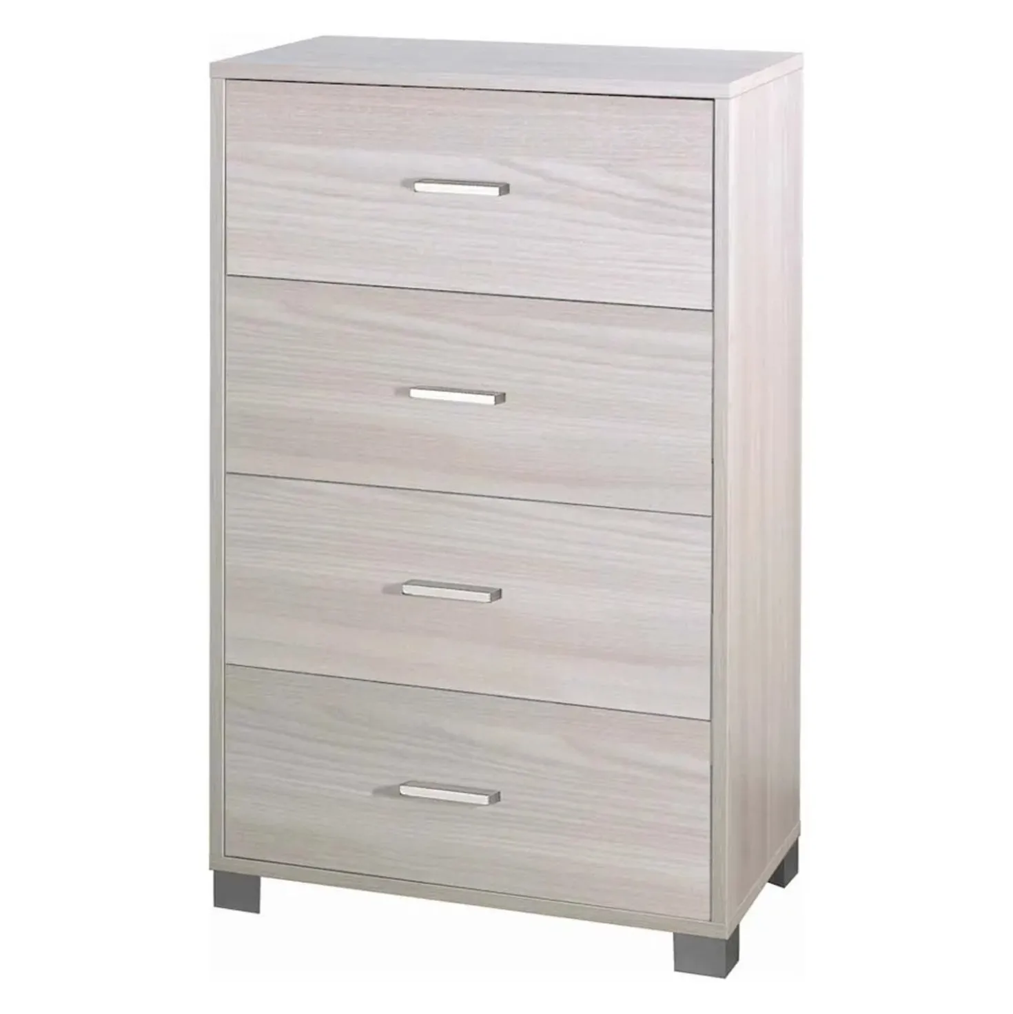 Cassettiera in kit 4 cassetti Sarmog 112x70x41 cm olmo