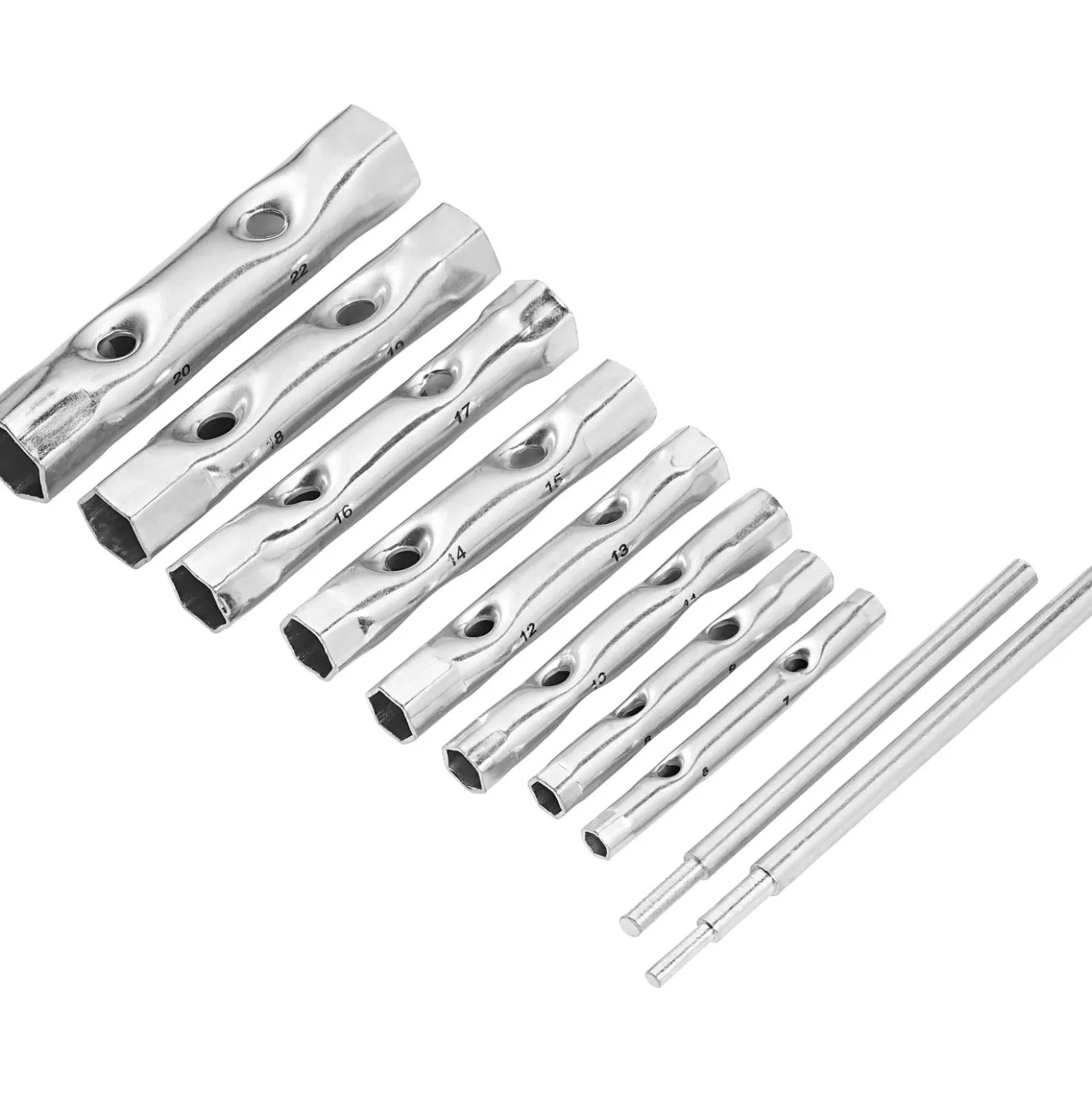 Chiavi a tubo set 6 - 22 mm 10 pz