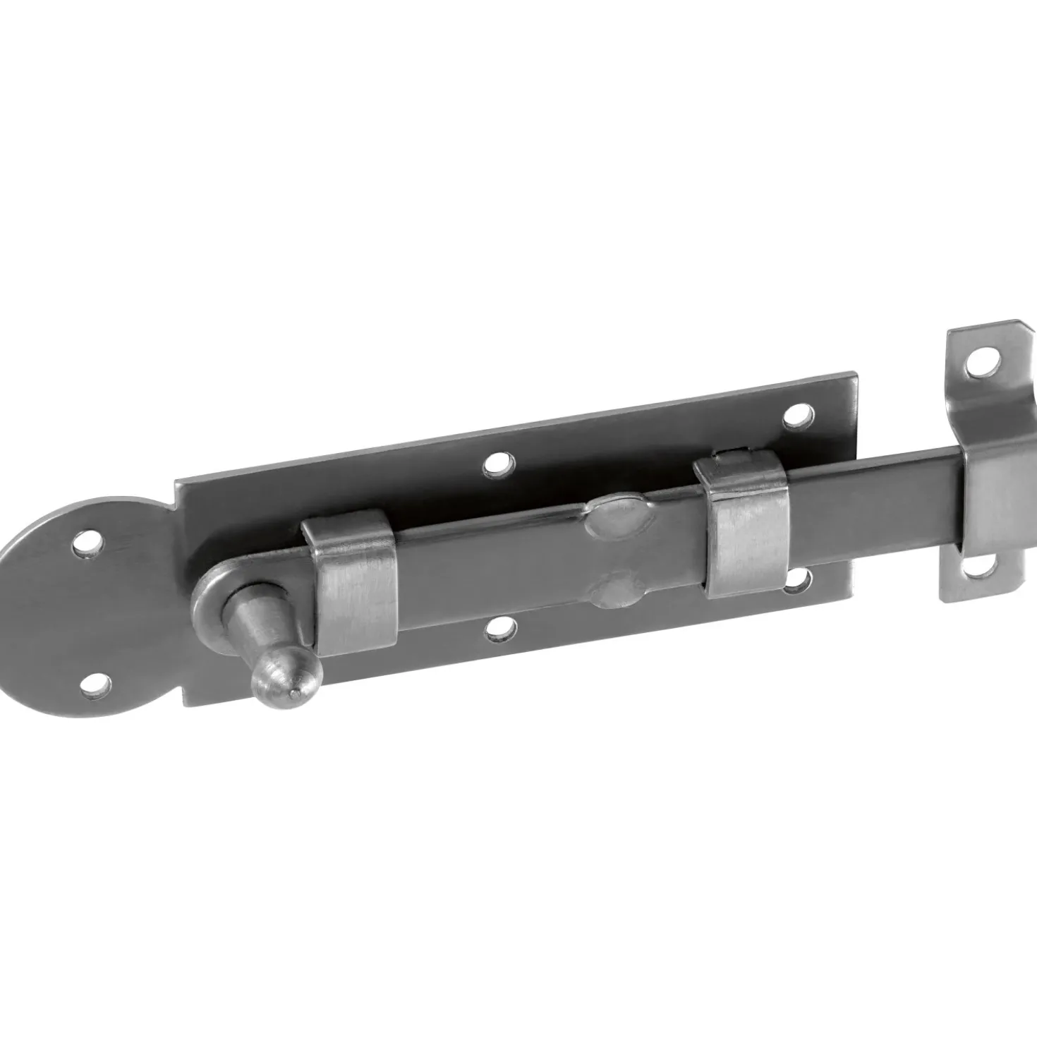Chiavistello per finestra con monopola acciaio inox 100x30 mm
