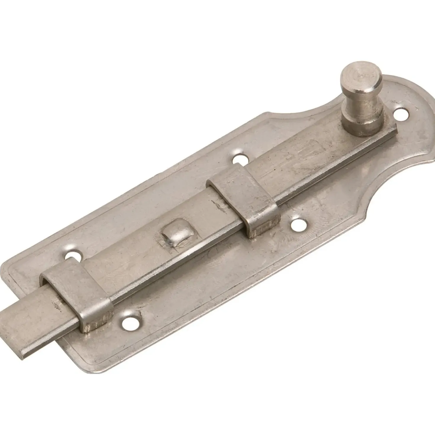 Chiavistello per finestra con monopola acciaio inox 100x30 mm