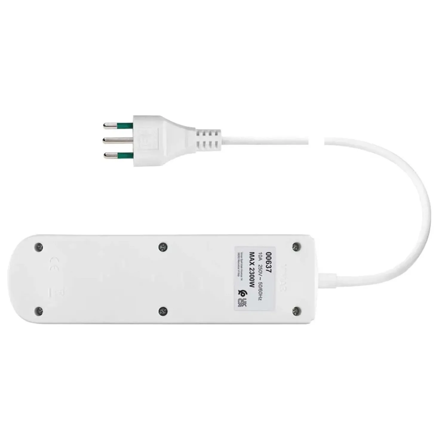 Ciabatta multipresa mobile Vimar 2P+T 10 A 250 V bianco