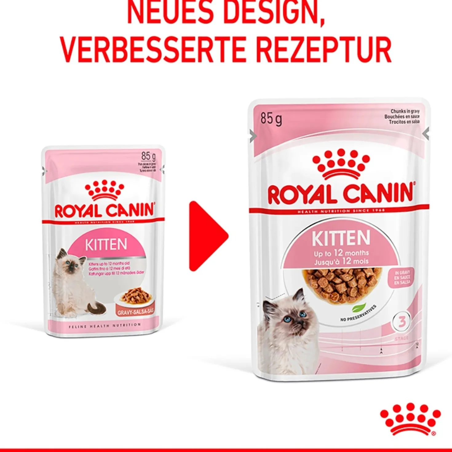 Cibo umido per gatti Royal Canin Kitten in salsa 85 gr
