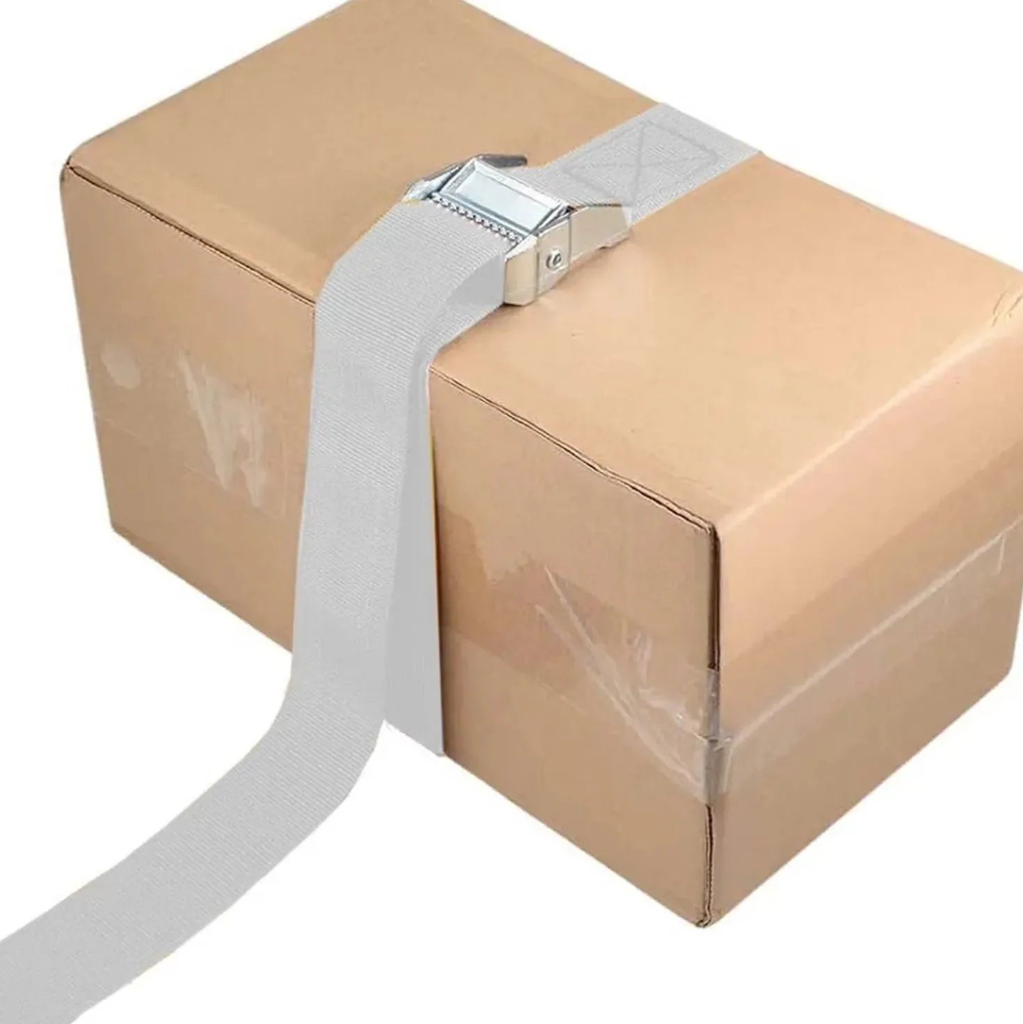 Cinghia a fibbia inox bianco 3 m x 25 mm P 250 kg