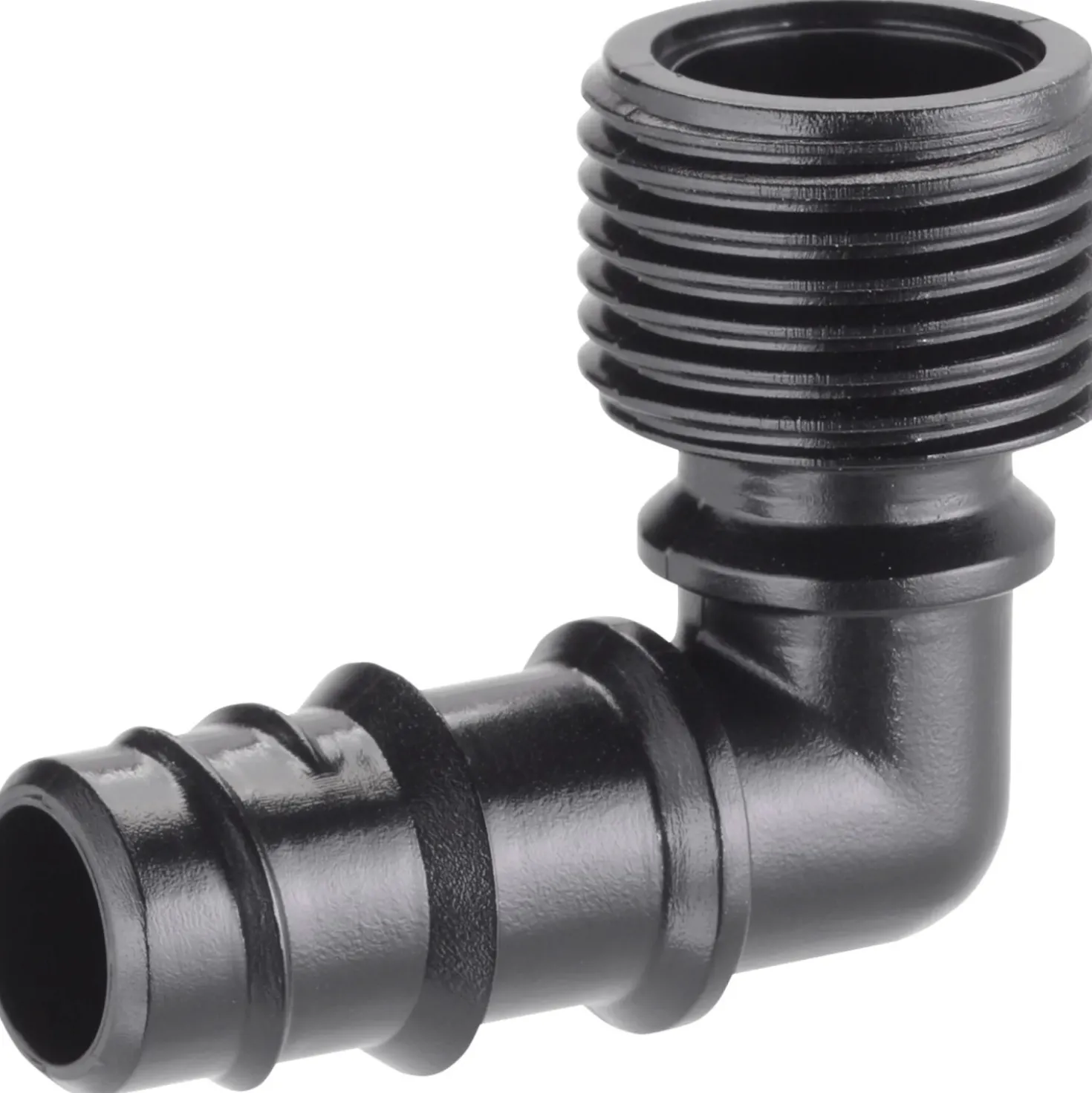 Claber raccordo a gomito Ø 1/2" (13-16 mm) filetto 1/2" 2 pz