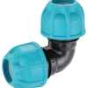 Claber raccordo a gomito Ø 25 mm turchese