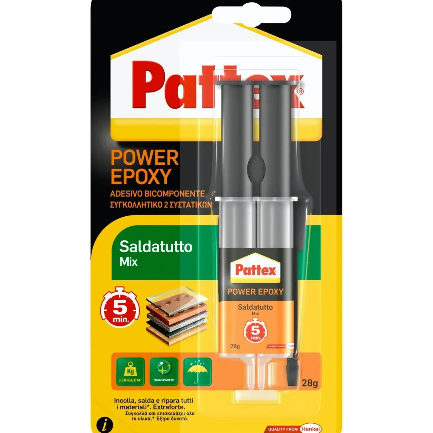 Colla bicomponente Pattex Saldatutto Mix 28 g