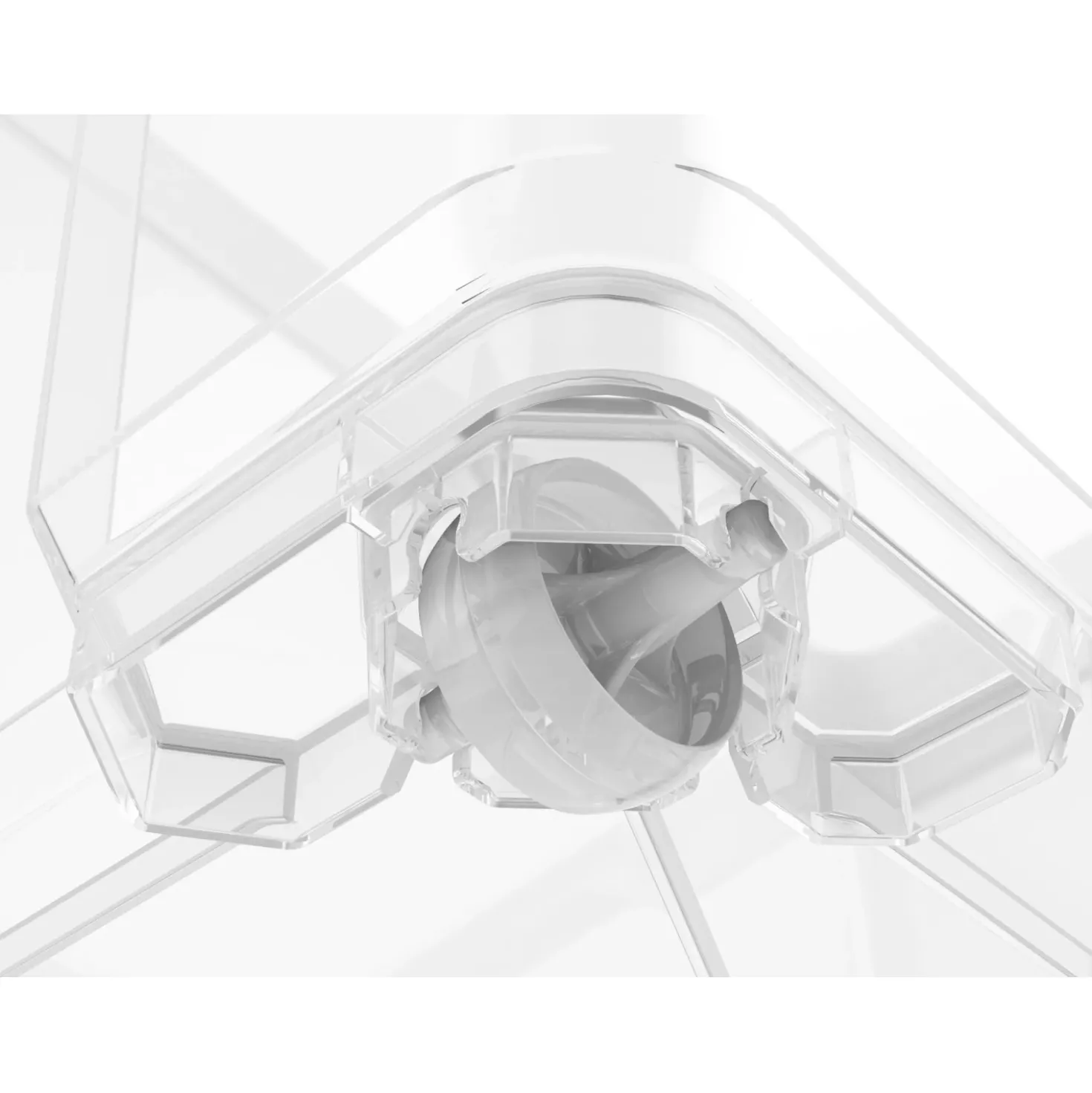 Contenitore in plastica OBI Santos Box 56x38x26 cm L trasparente