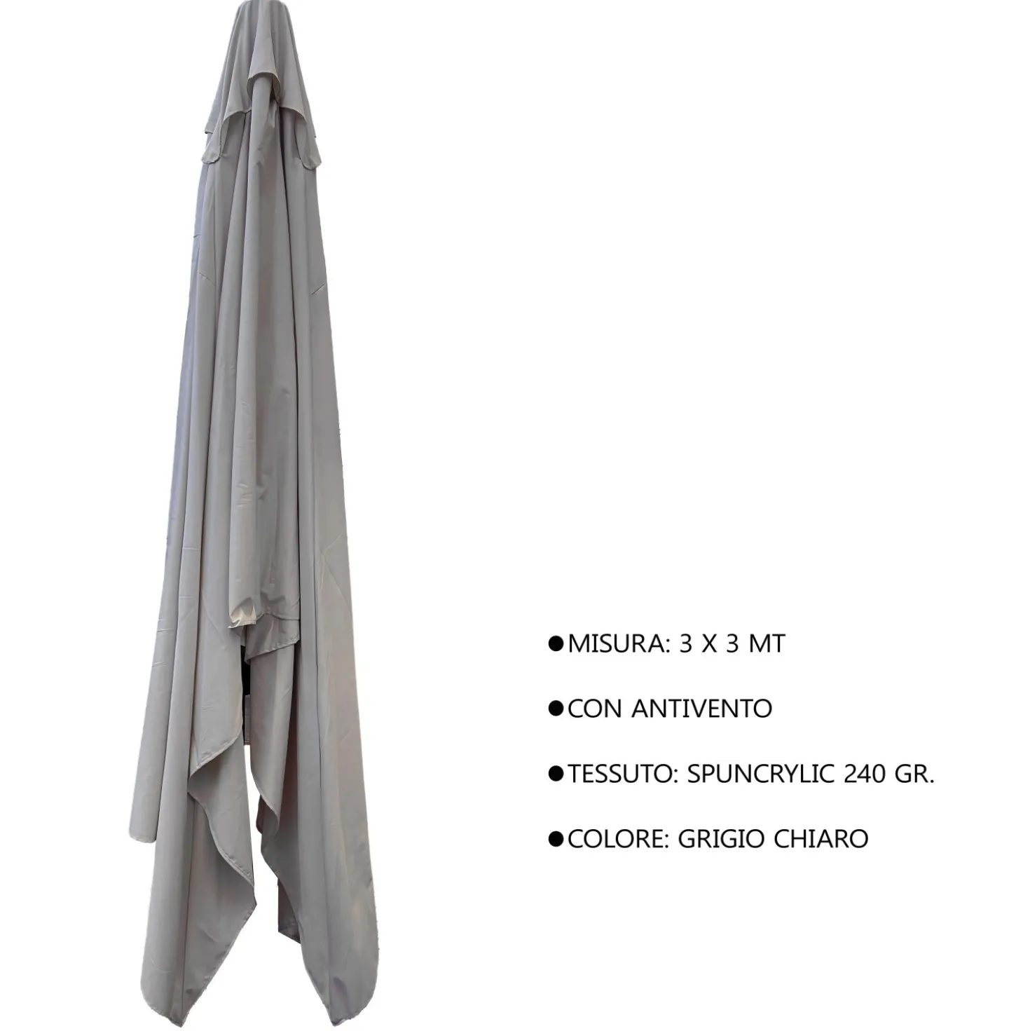 Copertura protettiva per ombrellone 5048 in spuncrylic L30xP30xH263 cm