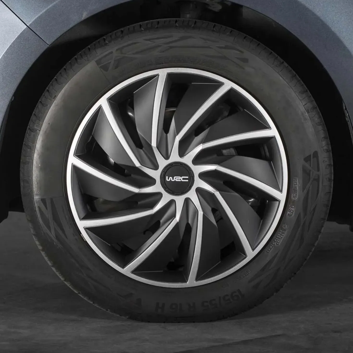 Copricerchioni WRC bicolor 14" TURBO 4 pz