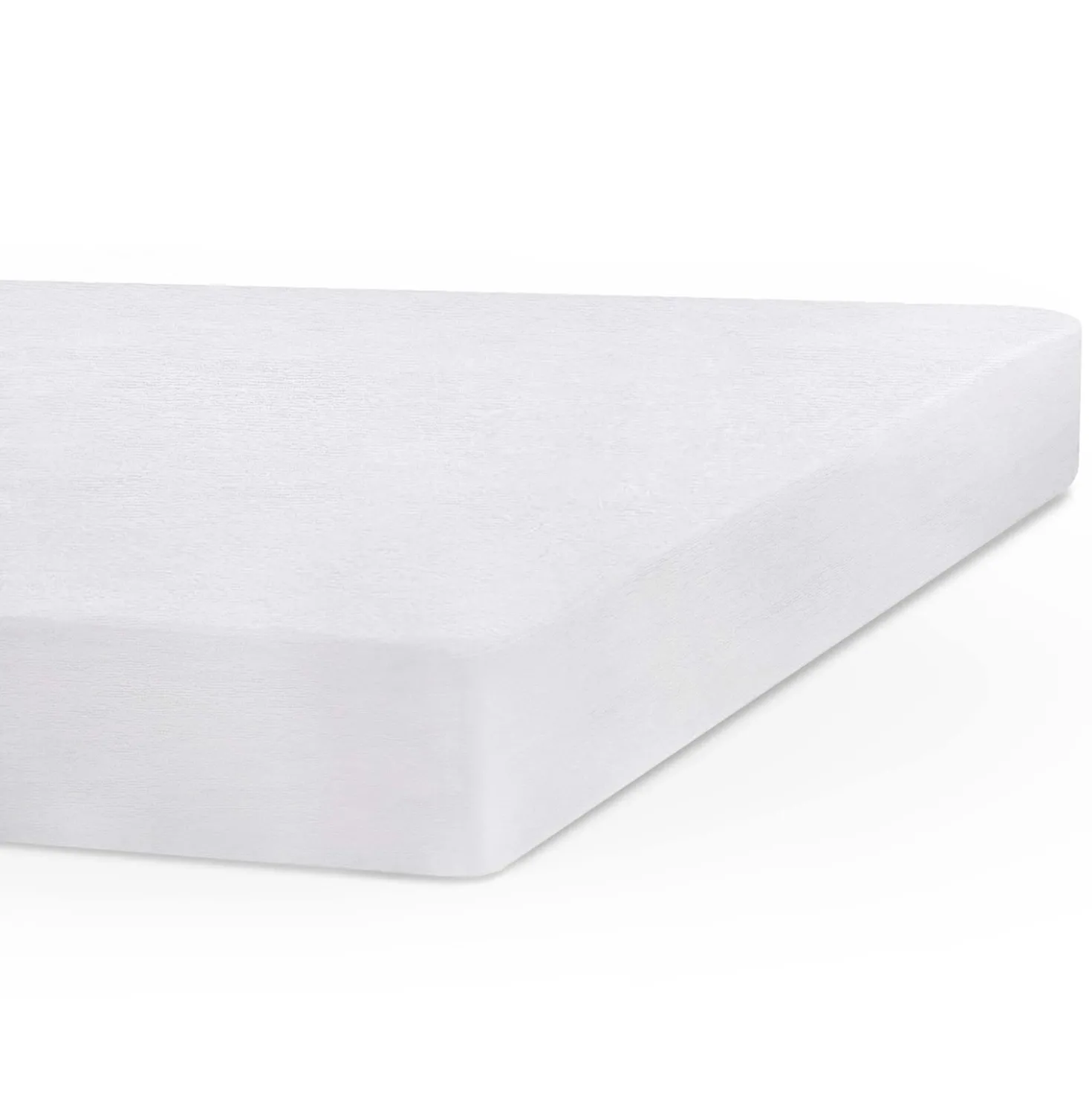 Coprimaterasso singolo bianco 90x200 cm
