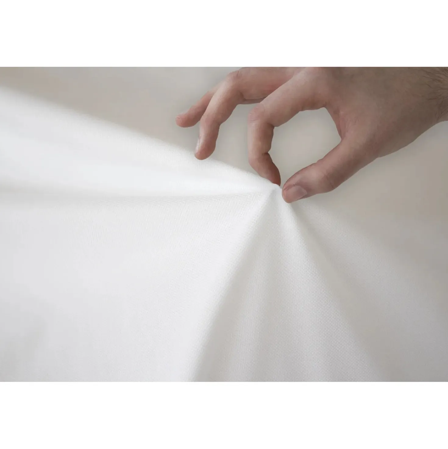 Coprisedia in tessuto bielastico Magico bianco 2 pz