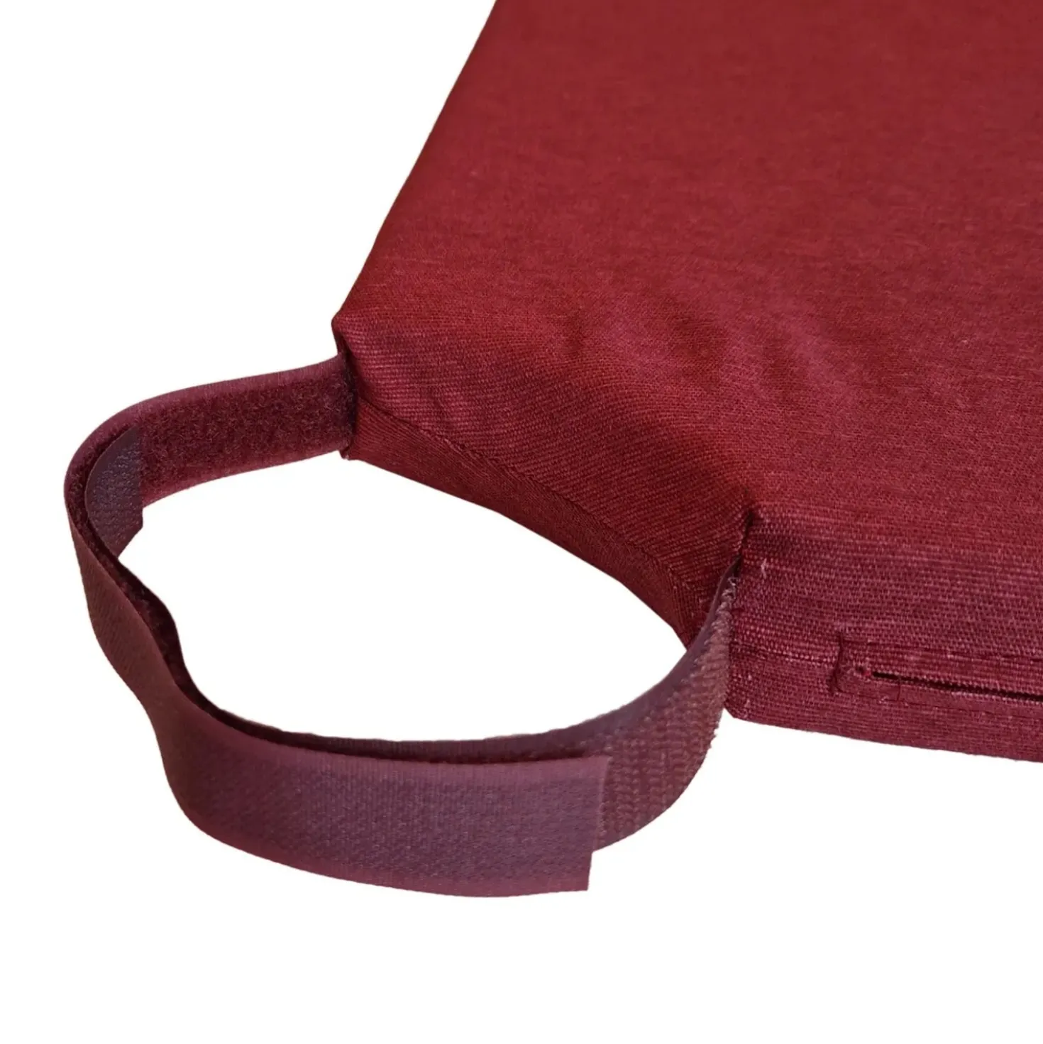 Coprisedia sfoderabile con velcro 40x39 cm bordeaux