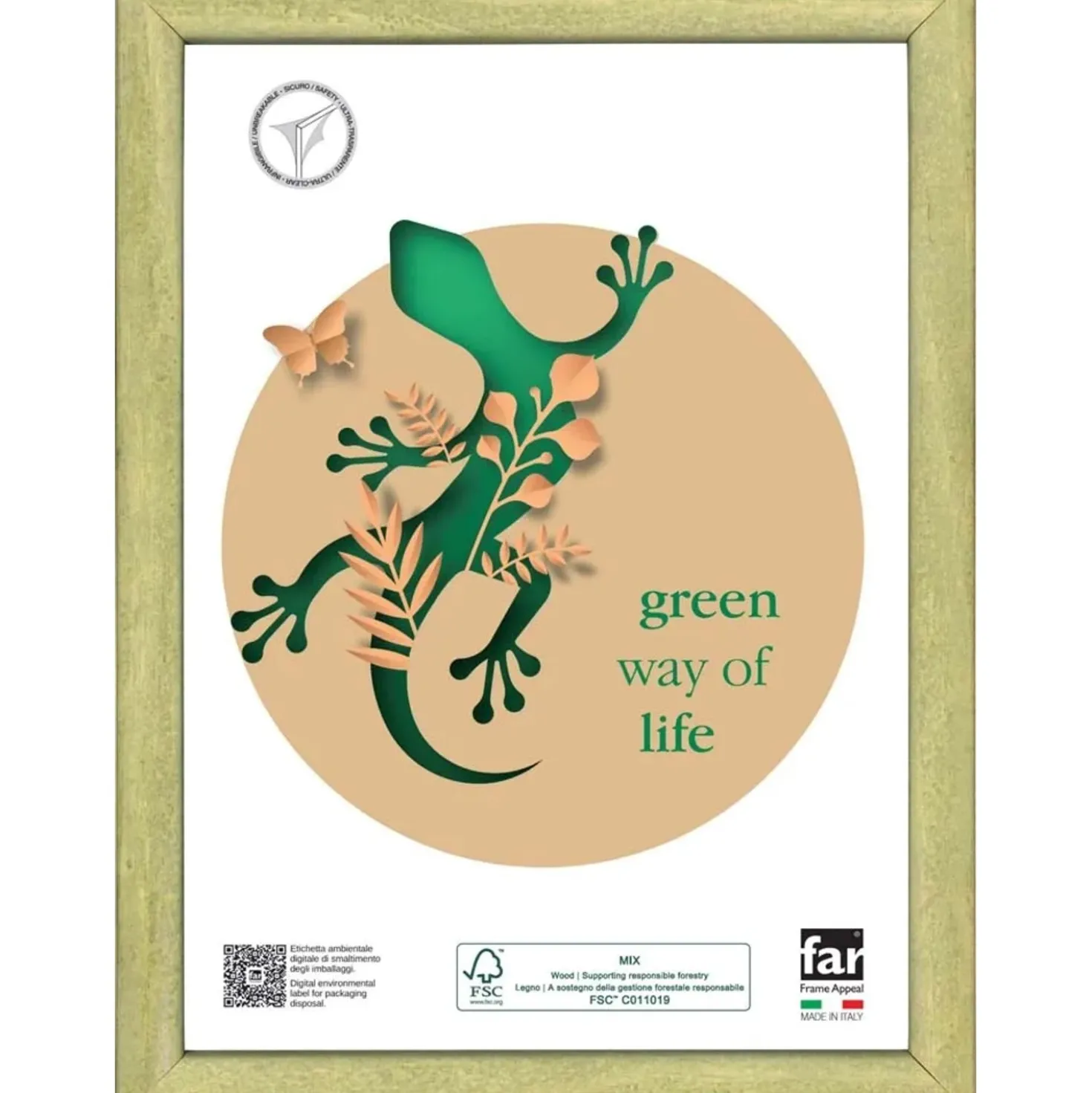 Cornice GARCIA 25x35 cm verde