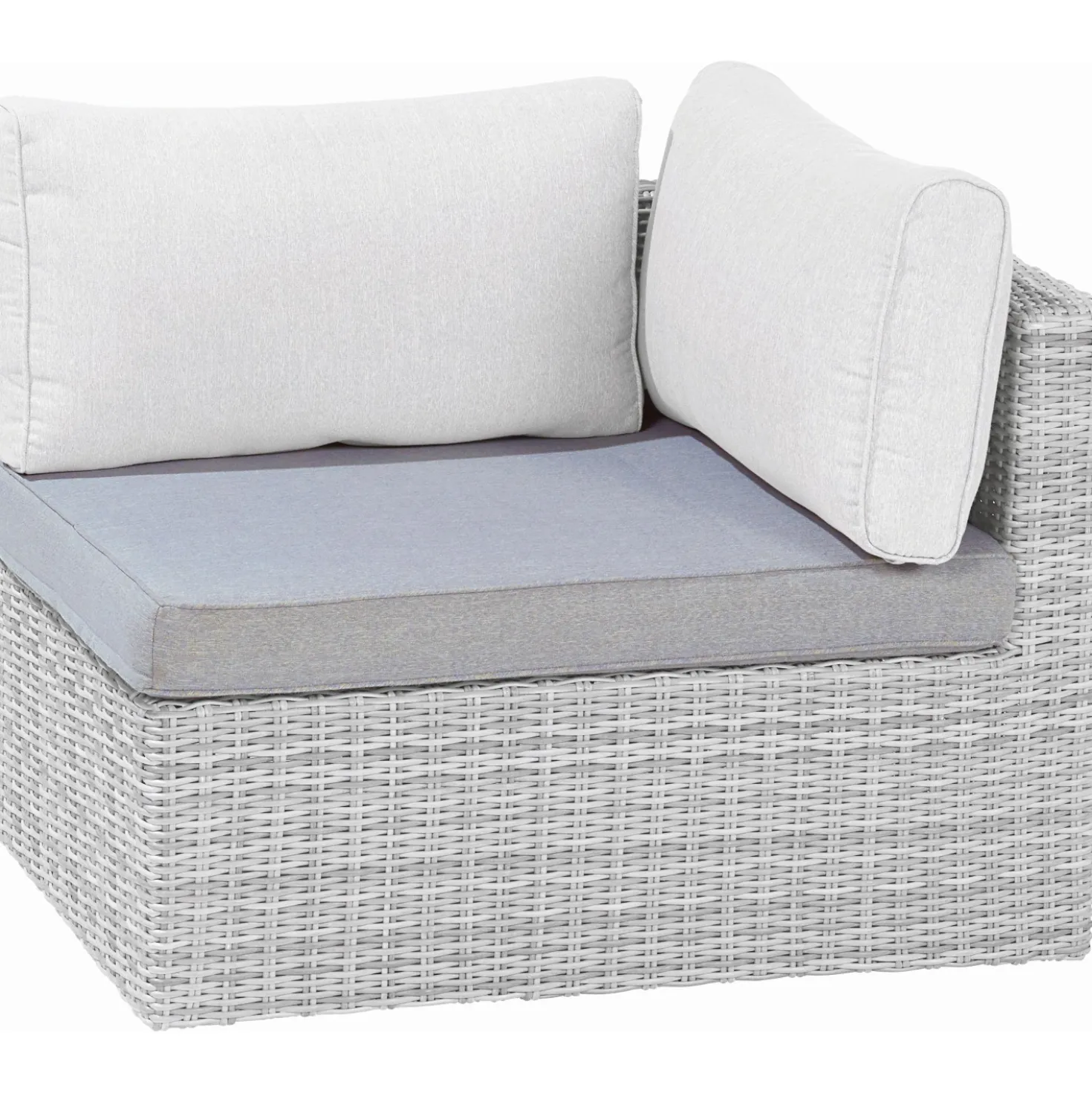 Cuscino seduta per poltrona da esterno Olea grigio 84x64x9 cm
